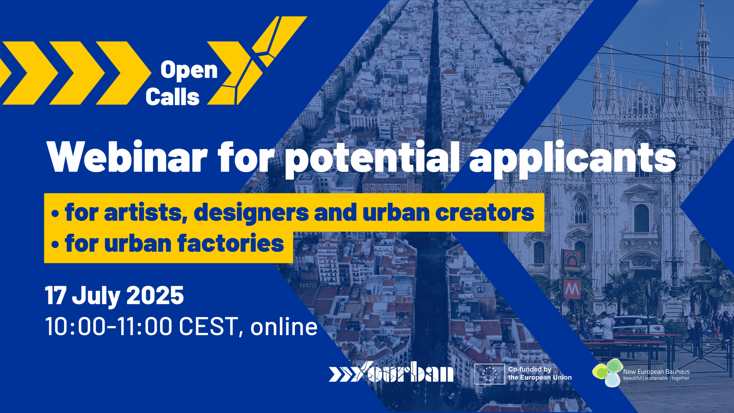 YouRban Webinar for Potential Applicants on 17 July